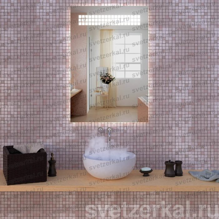 QUADRATE Зеркало со встроенной подсветкой quadrate