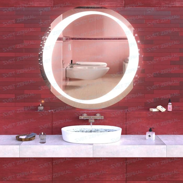 MILENA зеркало с led подсветкой в ванной