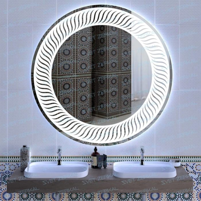 FLOWER зеркало с подсветкой