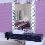 CARLOTTA зеркало с подсветкой в комнату